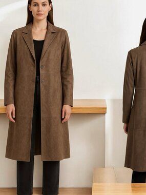 NWT House of Harlow 1960 Faux Suede Jacket Brown, Large